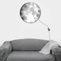 LED Wandleuchte Mond 3D 70cm