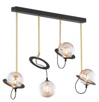 Pendelleuchte Schwarz L:80cm für G9 flexibel