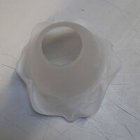 Lampenschirm Glas Weiß Alabaster Ø15cm...