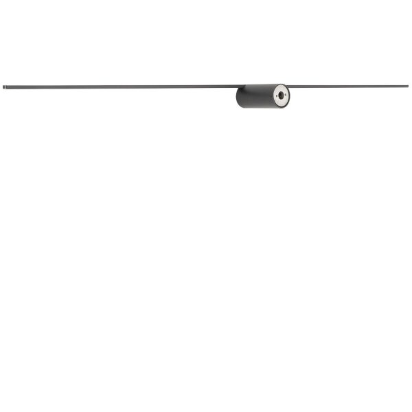LED Wandlampe Schwarz 120 cm lang 3000 K warmweiß