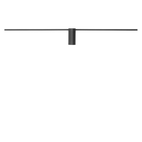 LED Wandlampe Schwarz 3000 K warmweiß 99 cm