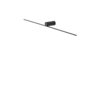 LED Wandlampe Schwarz 3000 K warmweiß 99 cm