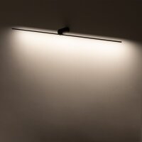 LED Wandlampe Schwarz 3000 K warmweiß 99 cm