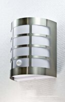 Edelstahl Wandleuchte Sevilla mit Sensor