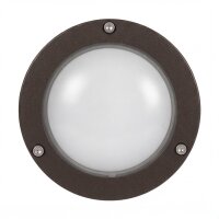 Wandlampe außen Messing massiv Glas G9 IP64 D: 14 cm