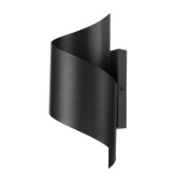 Stylische Wandleuchte Schwarz Metall Design up down