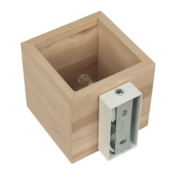 Holzlampe GEO Up Down B:10cm quadratisch G9
