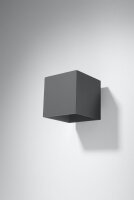 Up Down Wandlampe GEO Anthrazit B:10cm G9 Flur