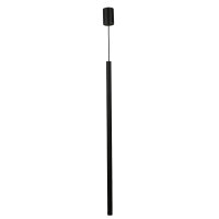 Schwarze H&auml;ngelampe Metall Zylinder G9 schmal