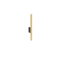 Schmale Wandleuchte Messing Up Down H:40cm Metall 2x G9