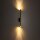 Schmale Wandleuchte Messing Up Down H:40cm Metall 2x G9