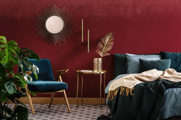 Wandleuchte Metall2-flammig Up Down in Gold matt G9 innen