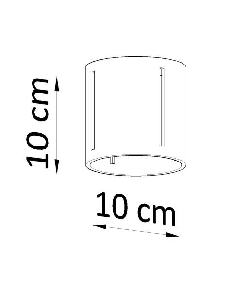 Deckenleuchte Schwarz klein Ø 10 cm Metall G9 Spot