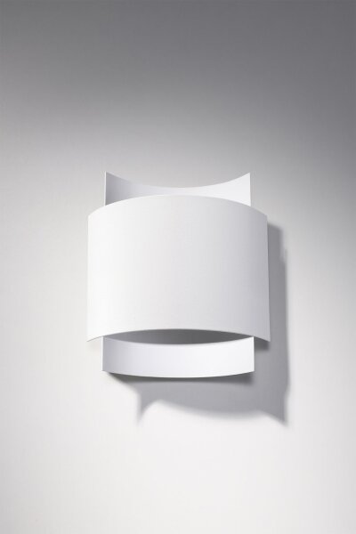 Wandleuchte innen Up Down Metall Weiß H: 23 cm G9