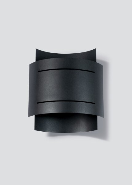Wandlampe innen Schwarz Metall Up Down indirektes Licht