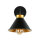 Wandlampe Schwarz Gold E27 Metall Loft Design