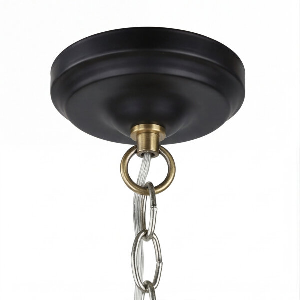 Hängelampe Schwarz Gold B: 20 cm Vintage Design E27