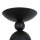 Deckenlampe Kugelschirm B: 48 cm Schwarz Rauchglas Metall