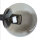 Deckenlampe Kugelschirm B: 48 cm Schwarz Rauchglas Metall