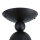 Deckenlampe Rauchglas Metall B: 60 cm Schwarz 5x E27