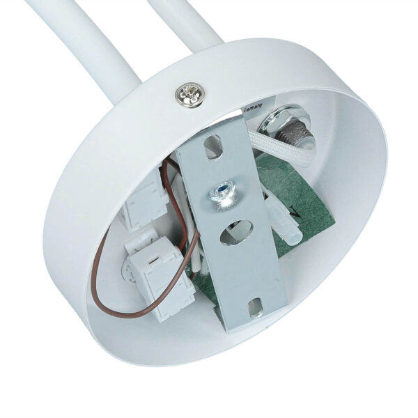 Wandlampe Weiß E27 mit Leselampe verstellbar GU10