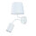 Wandlampe Weiß E27 mit Leselampe verstellbar GU10