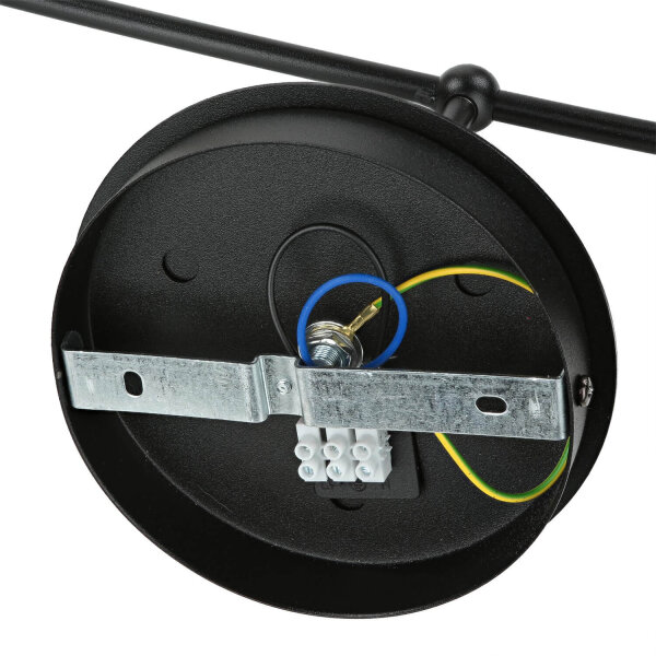Deckenleuchte Schwarz Weiß Kugel Schirm Deckenlampe