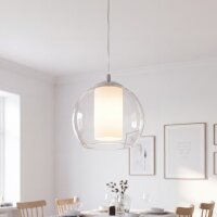 Elégante lampe à suspendre Bolsano Blanc...