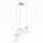 Suspension décorative Bolsano Blanc Ø50,5cm 3-Flmg