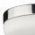 Deckenlampe rund D: 32 cm Glas Metall blendarm Chrom Weiß