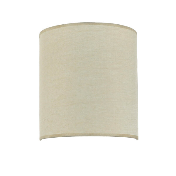 Wandleuchte Up Down Stoff H: 23 cm E27 Hellbraun