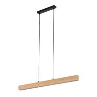 LED Hängelampe Skandinavisch Holz Schwarz 3000 K 96 cm