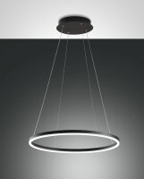 LED Pendelleuchte IP40 3000K Metall Schwarz Ø60 cm...