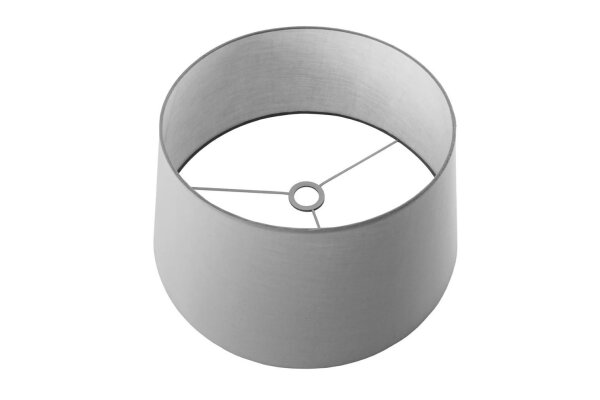 Stoffschirm für Stehlampe Ø 50 cm rund Leinen Grau E27