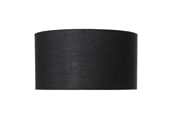 Lampenschirm Schwarz Stoff Ø 38 cm für Tischleuchte E27