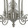 Hängelampe Glas Metall Silber E27 B:62 cm Jugendstil