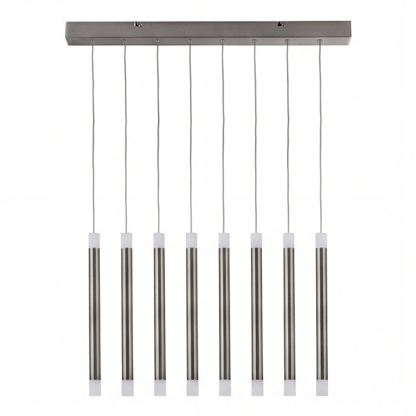 Pendelleuchte LED Nickel Metall 2700K Up Down L:99 cm