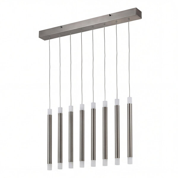 Pendelleuchte LED Nickel Metall 2700K Up Down L:99 cm