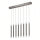 Pendelleuchte LED Nickel Metall 2700K Up Down L:99 cm