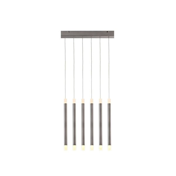 LED Hängelampe Nickel Metall 2700K Up Down 90 cm lang