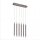 LED Hängelampe Nickel Metall 2700K Up Down 90 cm lang