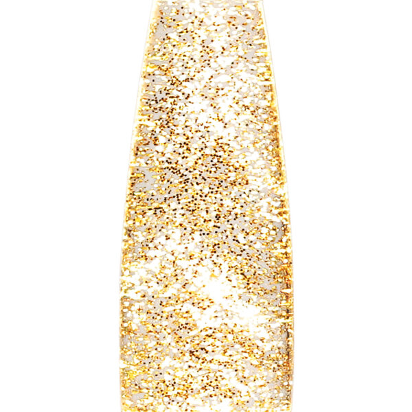 Retro Lavalampe Glitter 40 cm G9 Schwarz Gold