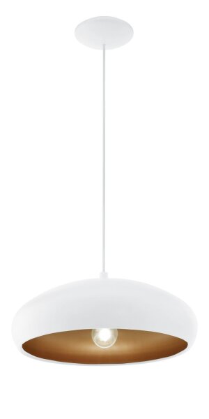 Largeur Loft Lampe à suspendre Mogano 1 blanc Ø40cm