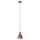 Lampe &agrave; suspendre Priddy 1 cuivre antique &Oslash;15,5cm