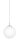 Boule Lampe &agrave; suspendre Rondo Blanc &Oslash;30cm