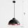 Suspension élégante noir cuivre Ø37cm TRURO