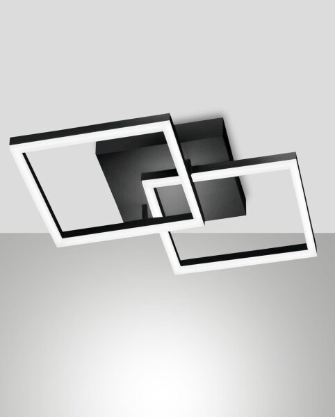 LED Deckenleuchte Aluminium 3000K Schwarz L:45 cm