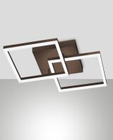 LED Deckenleuchte Aluminium 3000K L:45 cm Rostbraun