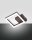 LED Deckenleuchte Aluminium 3000K Rostbraun H:5,5 cm