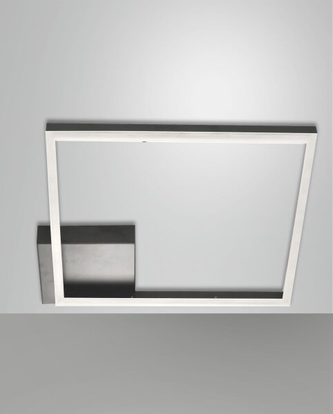 LED Deckenleuchte Schwarz 3000K B:45 cm Aluminium
